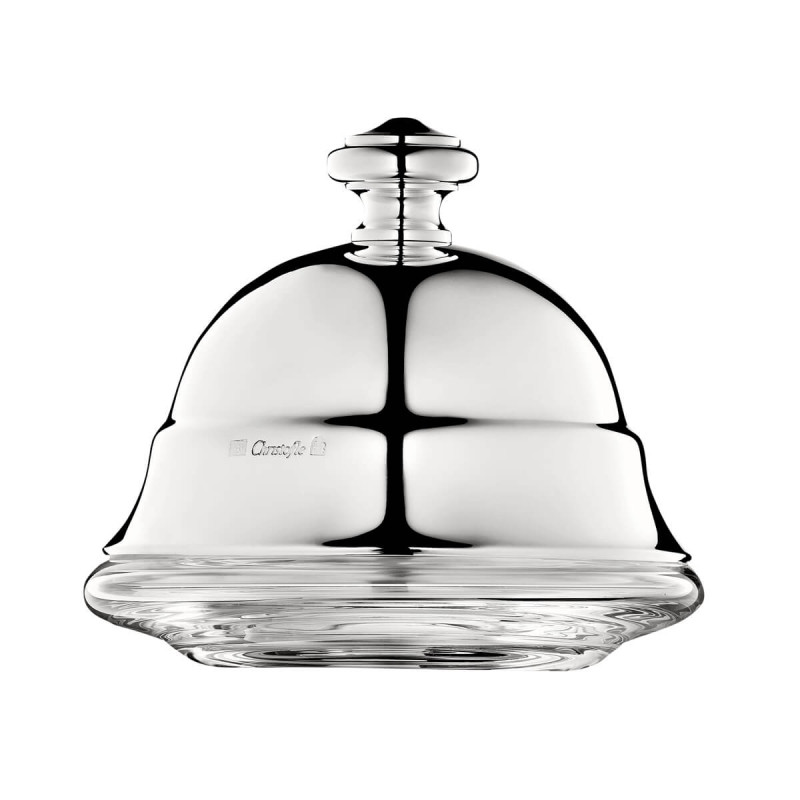 SILVER PLATED PERSONAL LIDDED BUTTER DISH, ALBI