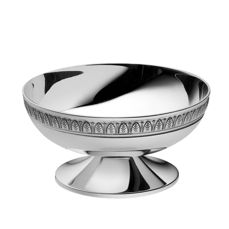 PEDESTAL BOWL, SILVER PLATED MALMAISON 422550