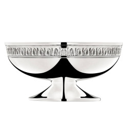PEDESTAL BOWL, SILVER PLATED MALMAISON 422550