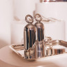 SILVER PLATED SALT AND PEPPER SALT, VERTIGO