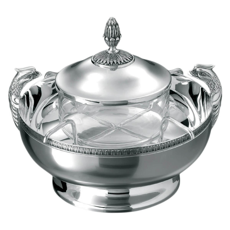 CAVIAR SET, SILVER PLATE MALMAISON