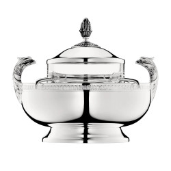 CAVIAR SET, SILVER PLATE MALMAISON