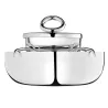 SMALL SILVER PLATED CAVIAR SET, VERTIGO