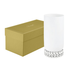 SILVER PLATED LARGE VASE, BABYLONE