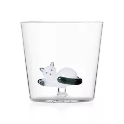 BICCHIERE TUMBLER GATTO SDRAIATO, TABBY CAT