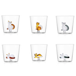 BICCHIERE TUMBLER GATTO SDRAIATO, TABBY CAT