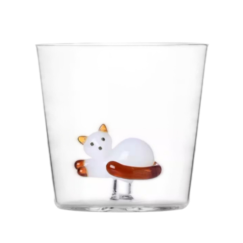 BICCHIERE TUMBLER GATTO SDRAIATO, TABBY CAT