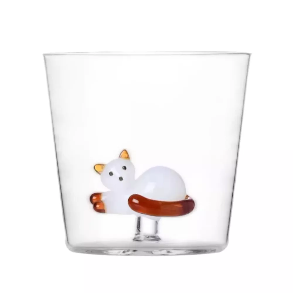 LAYING CAT TUMBLER, TABBY CAT