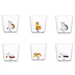 BICCHIERE TUMBLER GATTO SDRAIATO, TABBY CAT