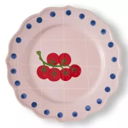 VASSOIO TONDO QUADRI 30 CM,...