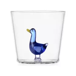 BLUE GOOSE TUMBLER, ANIMAL...