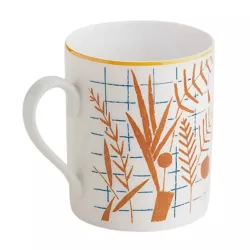 BLUE ORANGE MUG, A WALK IN THE GARDEN 43131
