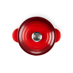 CASSERUOLA ALTA ROTONDA 18 CM, GHISA VETRIFICATA