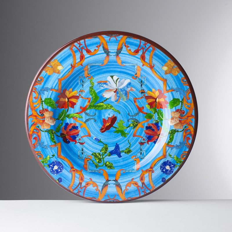 DESSERT PLATE 23 CM PANCALE TURQUOISE