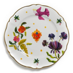 CHARGER PLATE 33 CM, FLORAL...