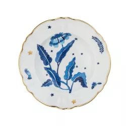 SOUP PLATE BLUE FLOWER FTB0081