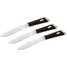 SET OF 3 STEAK KNIVES, SMOOTH BLADE T-BONE