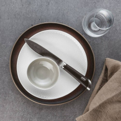 SET 3 COLTELLI BISTECCA, LAMA LISCIA INOX T-BONE