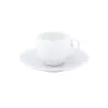 TAZZA CAFFE CON PIATTO, HEMISPHERE BIANCO