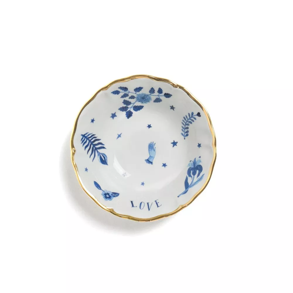 COPPETTA 15.5 CM FLOREALE BLU-FTB0090