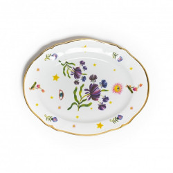 OVAL TRAY 34 CM FLORAL...