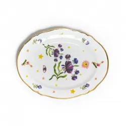 OVAL TRAY 34 CM FLORAL...
