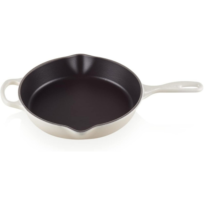 CAST IRON DEEP DOUBLE POUR SPOUTS SKILLET