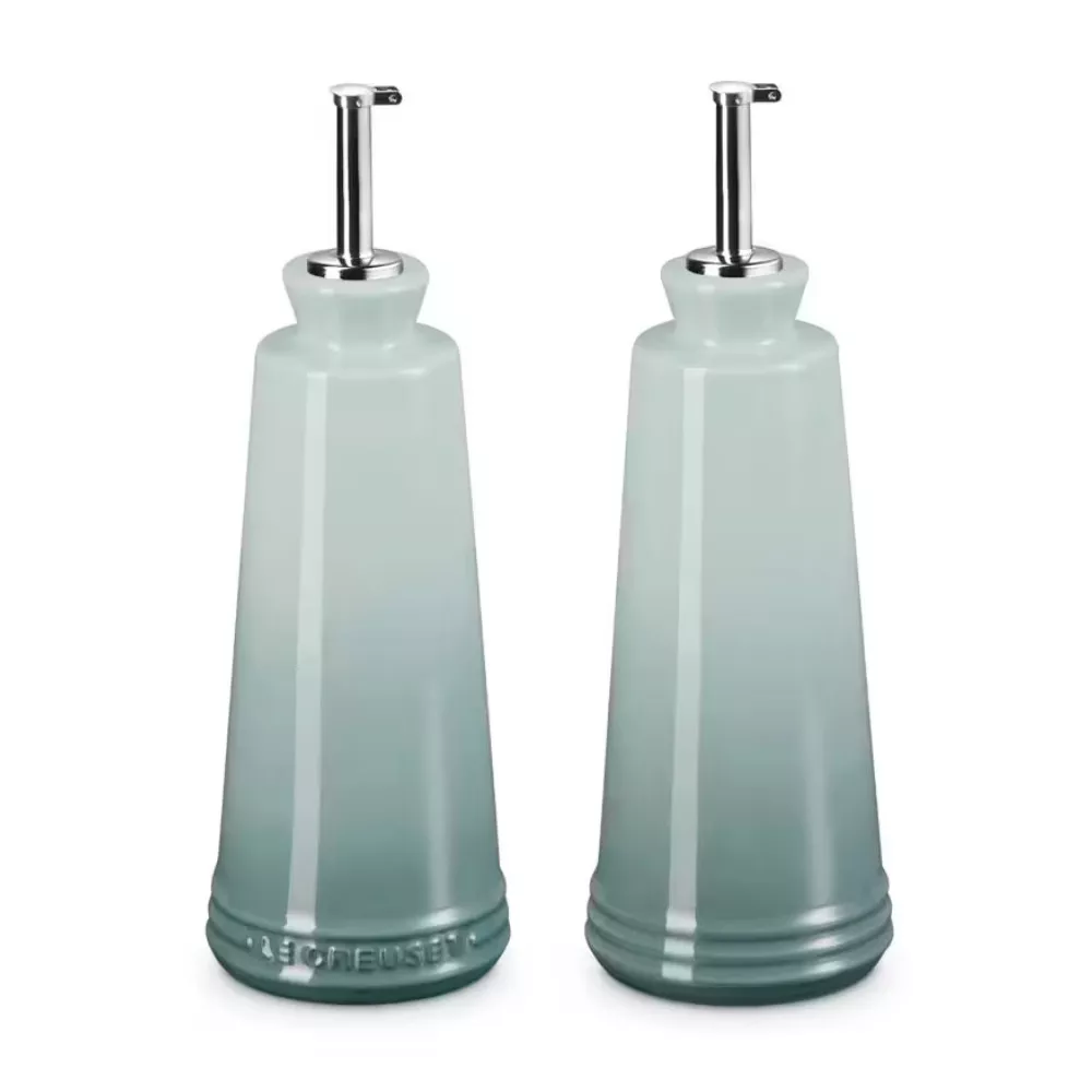 OIL AND VINEGAR SET, EVOLUTION STONEWARE