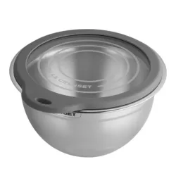 STEEL BOWL WITH GLASS LID