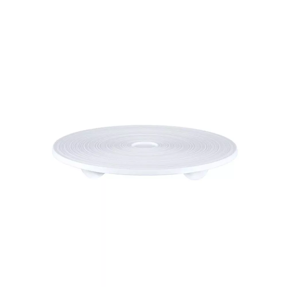 SUSHI ROUND TRAY, WHITE HEMISPHERE