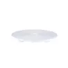 SUSHI ROUND TRAY, WHITE HEMISPHERE