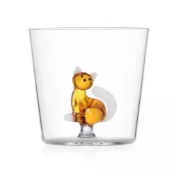 SITTING CAT TUMBLER, TABBY CAT