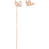 DAZZLING SWAN PIERCED EARRINGS 5469990