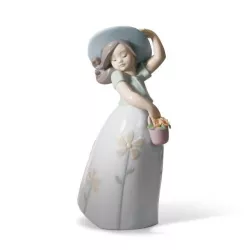 LITTLE GIRL WITH FLOWERS...