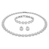 ANGELIC NECKLACE SET, WHITE, RHODIUM PLATED 5367853