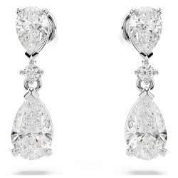 MESMERA NECKLACE AND EARRINGS SET, WHITE 5674306