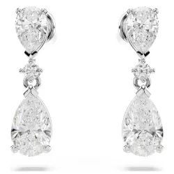 MESMERA NECKLACE AND EARRINGS SET, WHITE 5674306