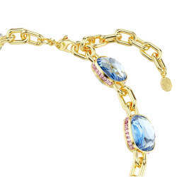 DOUBLE FACE CHROMA NECKLACE, GREEN AND BLUE 5692482