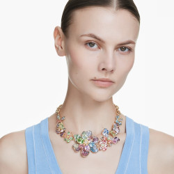 IDYLLIA NECKLACE, MULTICOLOR FLOWERS AND BUTTERFLY 5717157