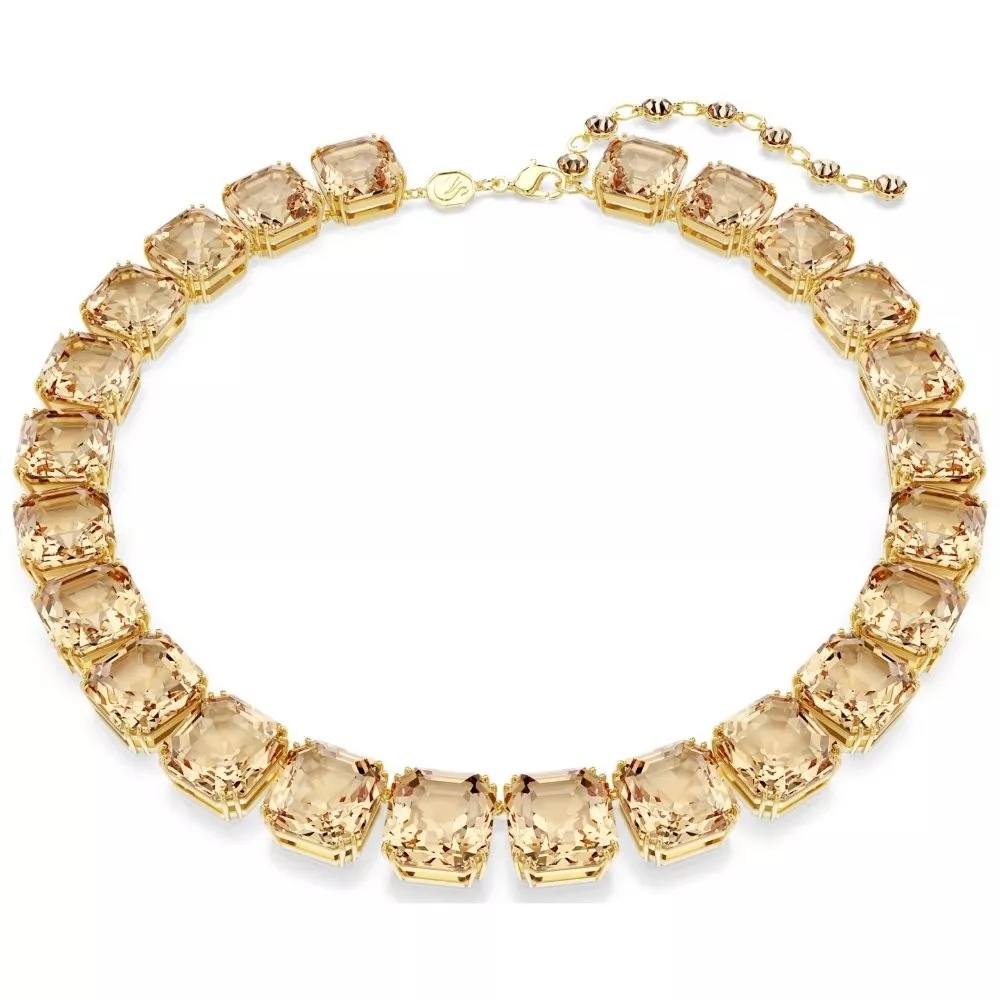 MILLENIA NECKLACE, YELLOW, GOLD TONE PLATED 5718357