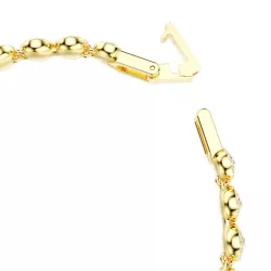 UNA NECKLACE AND BRACELET SET, WHITE AND GOLD 5720506