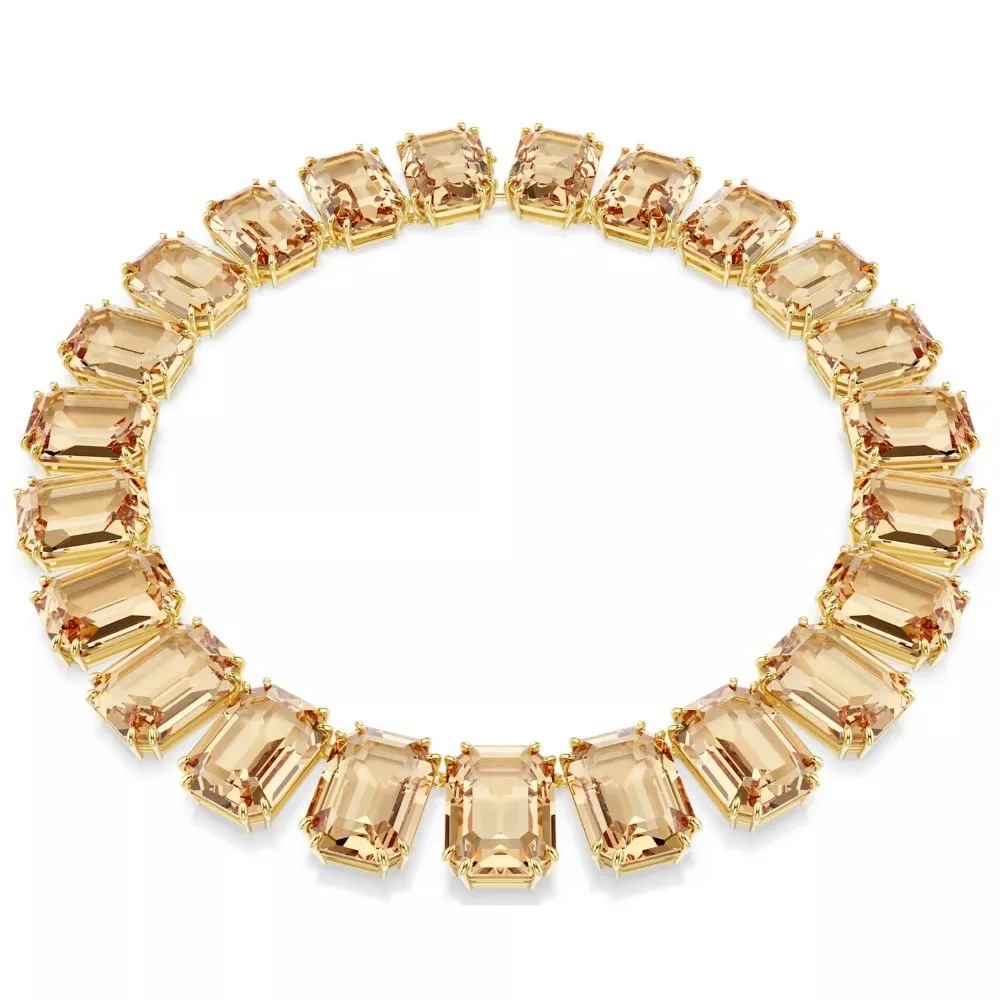 COLLANA MILLENIA, CRISTALLI OVERSIZED, TAGLIO OTTAGONALE