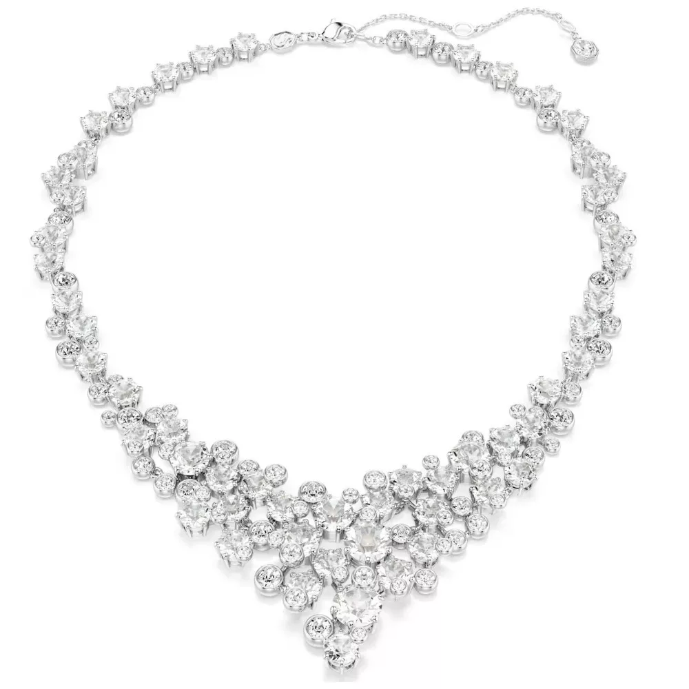 COLLANA CONSTELLA BIANCO, PLACCATURA RODIO 5732249