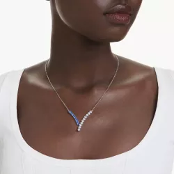 PENDENTE MATRIX BLU, PLACCATURA RODIO 5732265