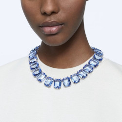 MILLENIA NECKLACE, OVERSIZE CRYSTALS, OCTAGON CUT
