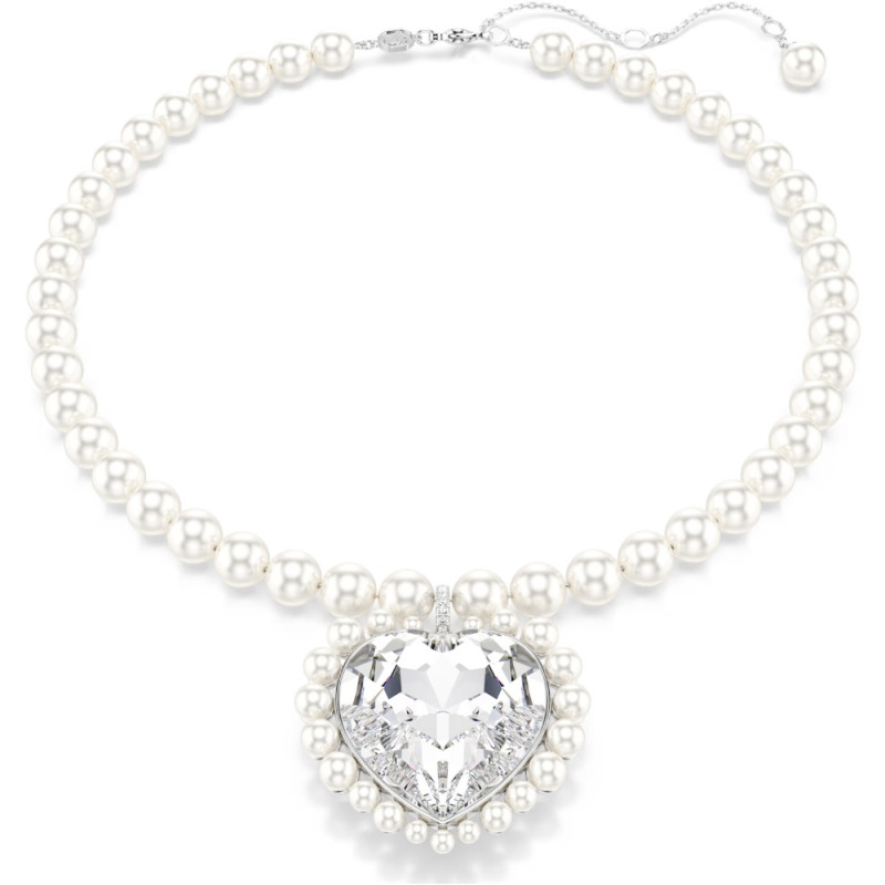 CRYSTAL PEARL NECKLACE, WHITE 5720858