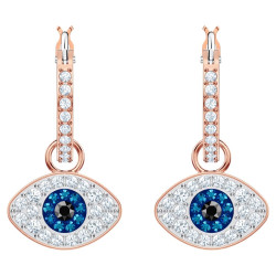 SWAROVSKI SYMBOLIC EVIL EYE HOOP EARRINGS 5425857