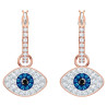 SWAROVSKI SYMBOLIC EVIL EYE HOOP EARRINGS 5425857