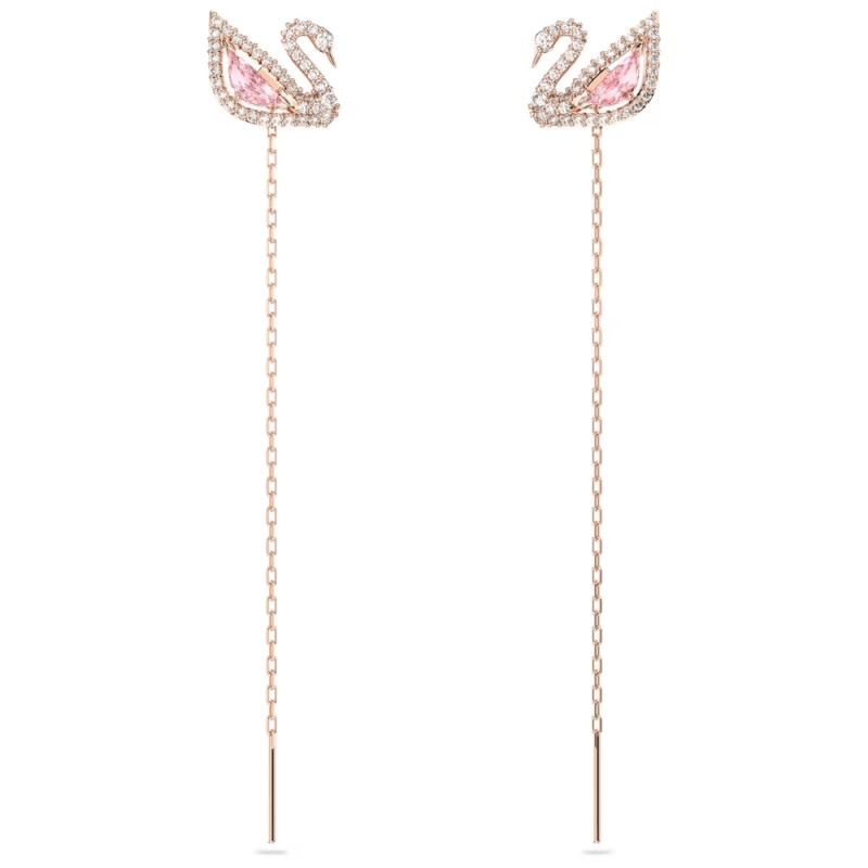 DAZZLING SWAN PIERCED EARRINGS 5469990