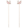 DAZZLING SWAN PIERCED EARRINGS 5469990